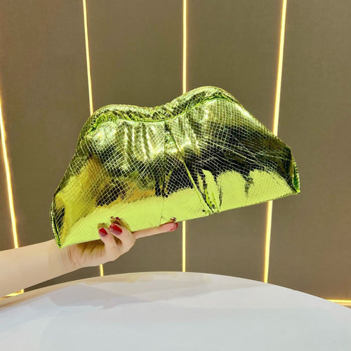 Metallic Geschopfte Clutch