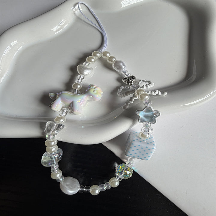 Verspielte Perlen Charm Brillen Kette Karnz
