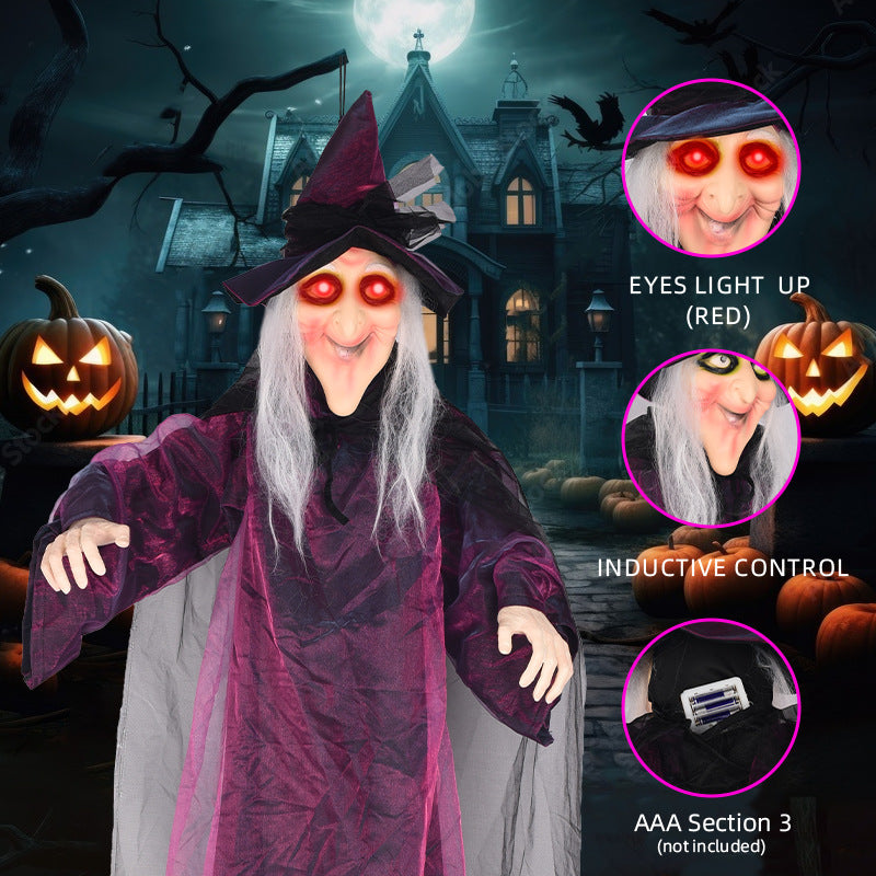 Spooky Animierte Hexen Dekoration Karnz