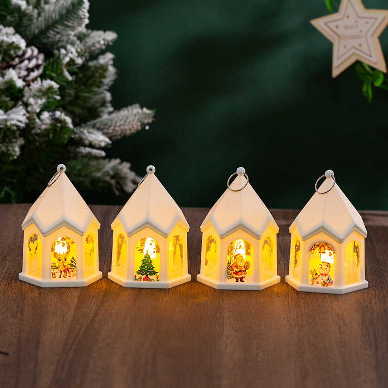 LED Weihnachtslaterne mit nostalgischem Design
