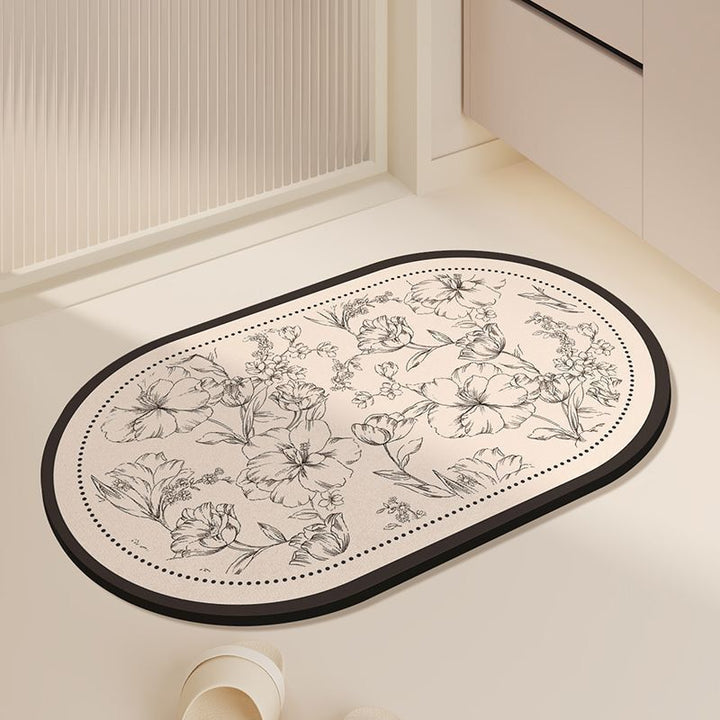 Elegante florale Druck Küchenmatte