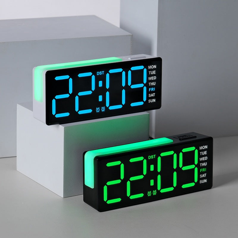 Digitaler Led Wecker mit Integrierter Temperatur- und Wochentagsanzeige Karnz
