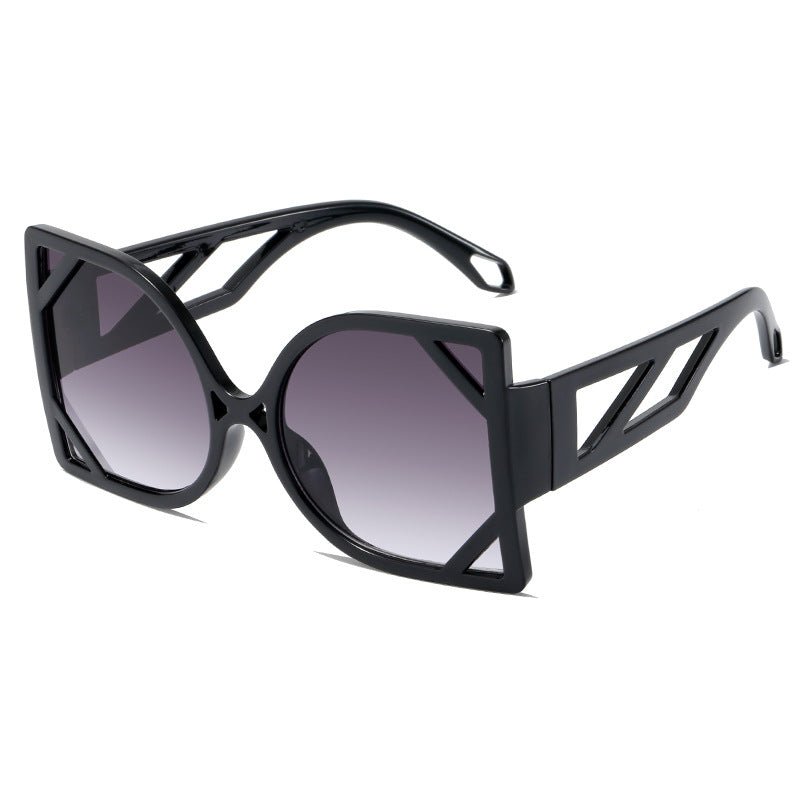 Damen geometrische Sonnenbrille mit exklusivem Design und UV-Schutz Karnz