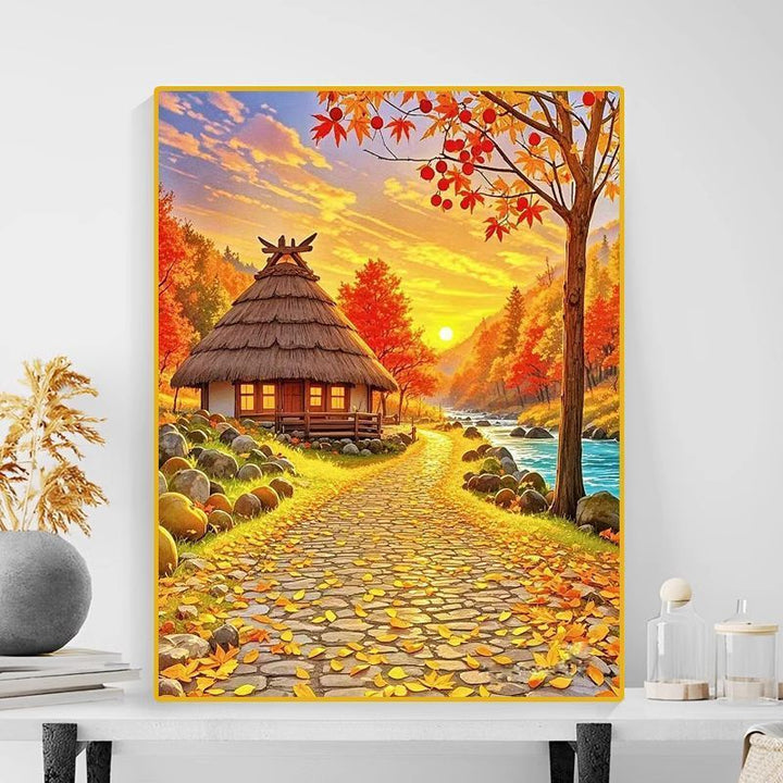Herbstlandschaft Leinwanddruck Karnz