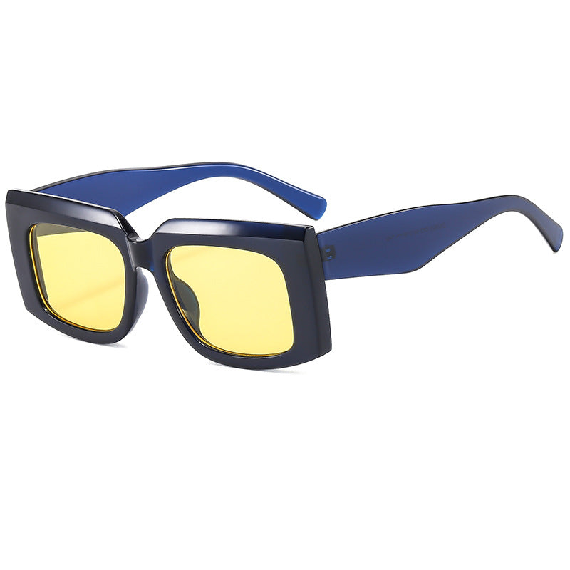 Damen Modische Sonnenbrille mit markantem quadratischem Rahmen und UV-Schutz Karnz