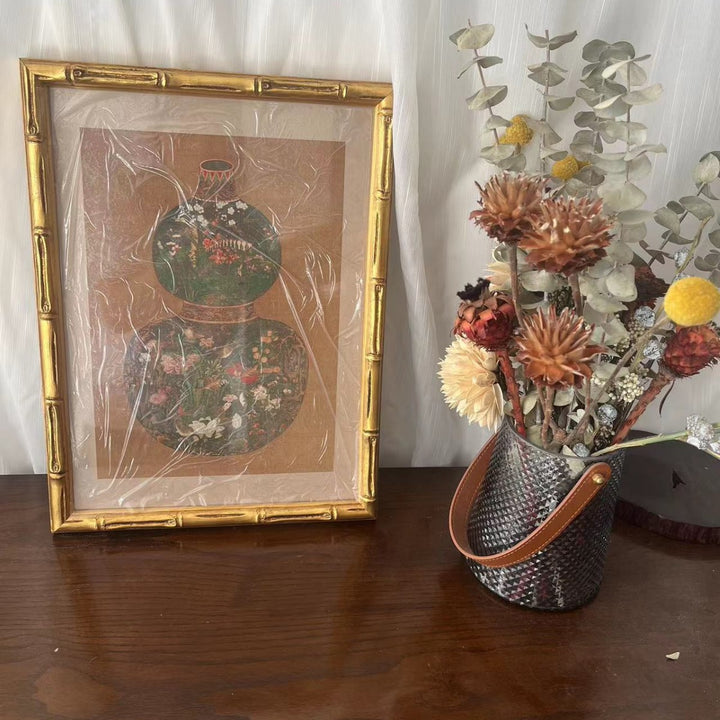 Gerahmte elegante Schwäne Kunstwerk