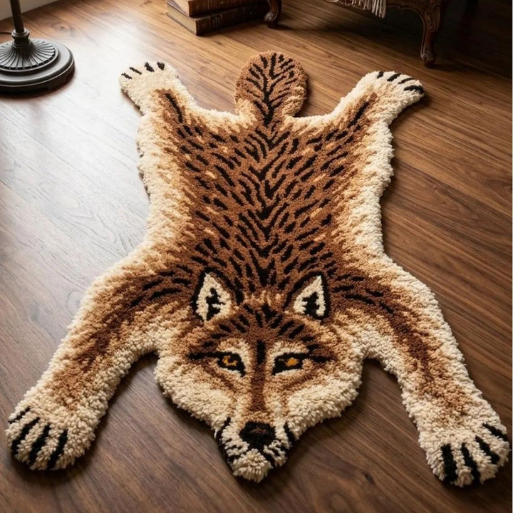 Plüsch Wolf-förmiger Teppich