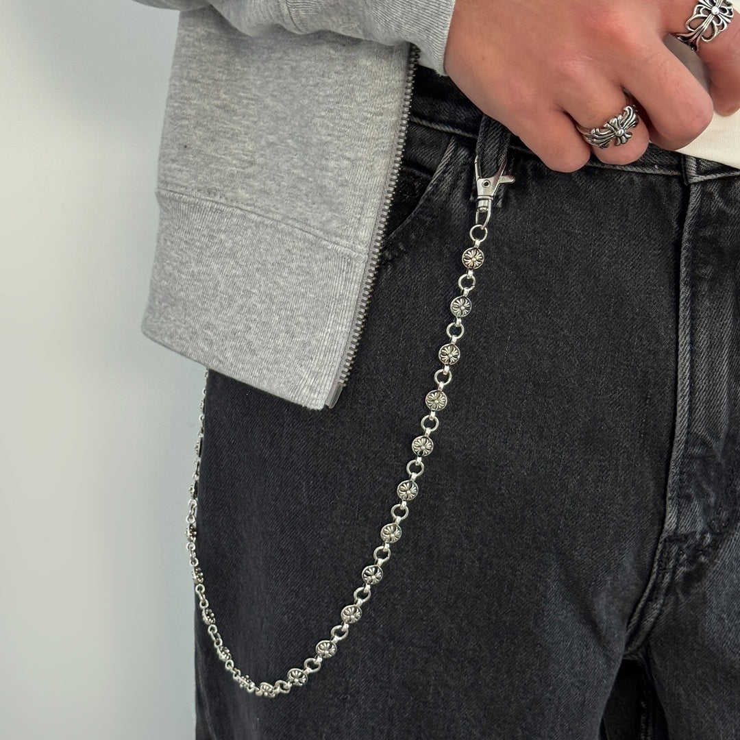 Modische Ketten-Halskette mit Glitzerdetails Karnz
