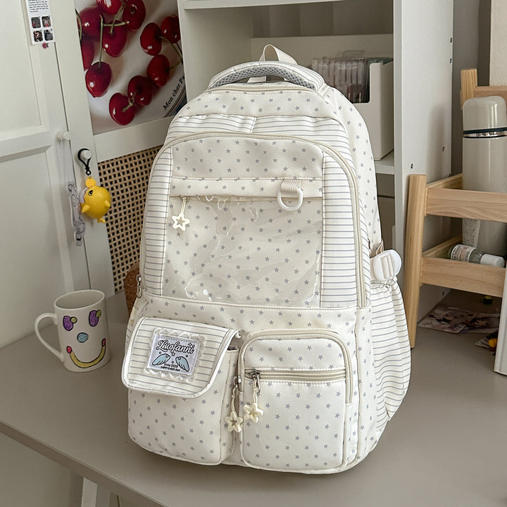 Stylische Multifunktionale Sternenprint Rucksack Karnz