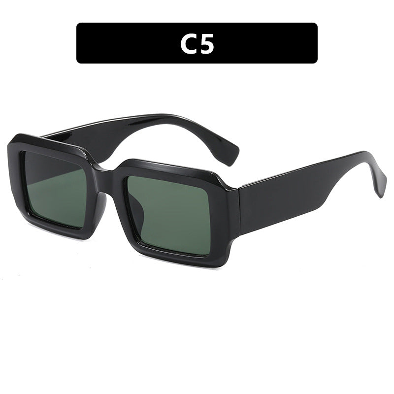 Damen oversized quadratische Sonnenbrille mit modernem Kunststoffrahmen Karnz