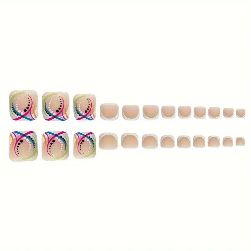 Künstlerische geometrische Nagelverlängerungen Karnz