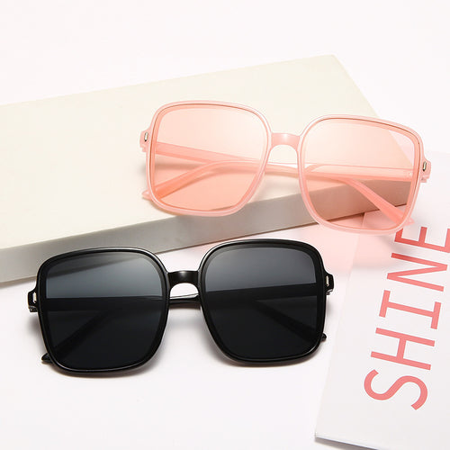 Damen große quadratische Sonnenbrille mit auffälligem Muster Karnz