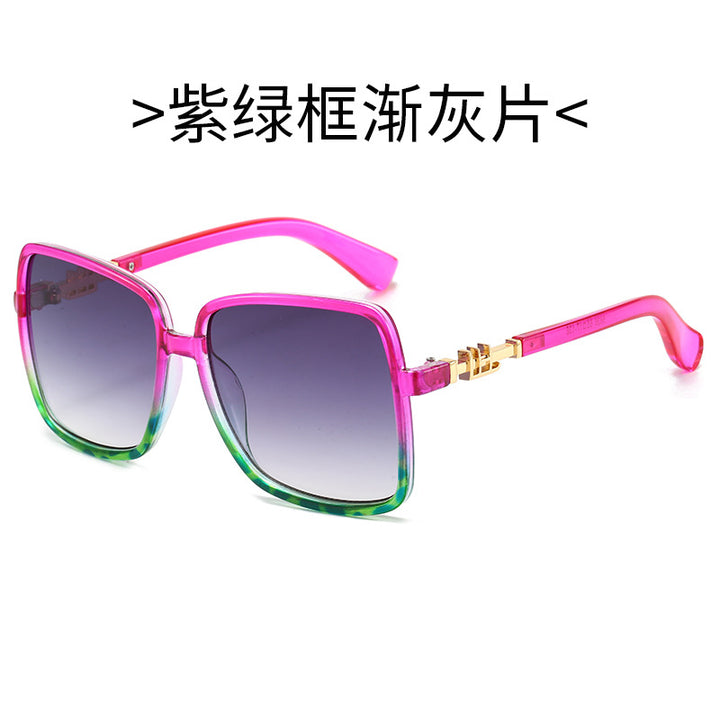Damen Modische Sonnenbrille mit einzigartigem Farbverlauf Karnz