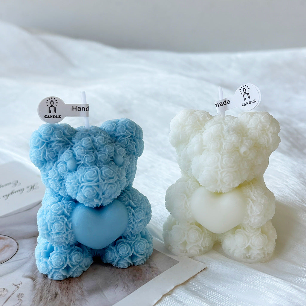 Künstlerische Teddy Bear Kerze