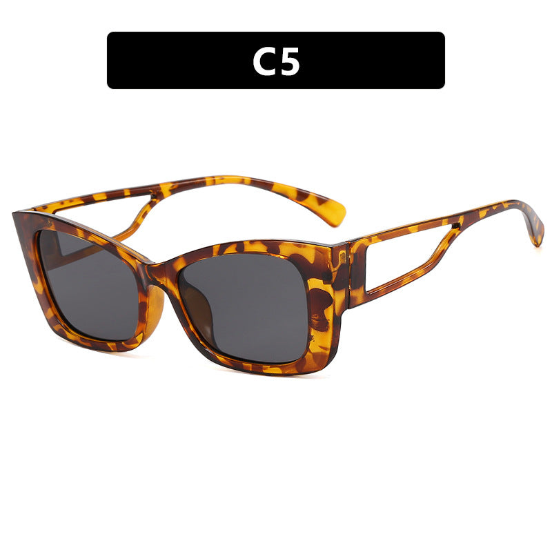 Damen modische Katzenaugen-Sonnenbrille mit stilvollem Rahmen und UV-Schutz Karnz
