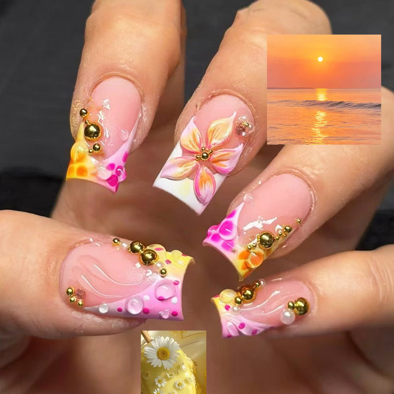 Floral Art Press-On Nagelspitzen Karnz
