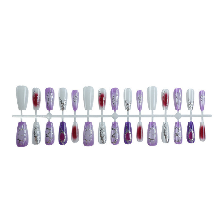 Stylisches Dekoratives Press-On Nagelset