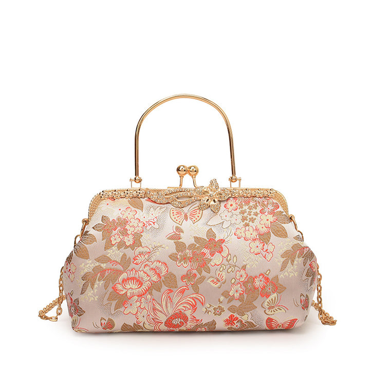 Vintage Blumige Abendtasche