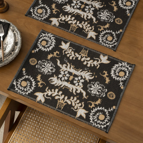 Wendbarer gewebter Teppichläufer mit ornamentaler Jacquard‑Struktur Karnz
