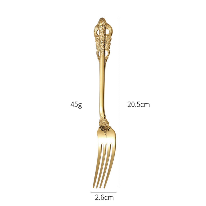 Elegante Fischgabel mit Kunstvollem Griffdesign Karnz