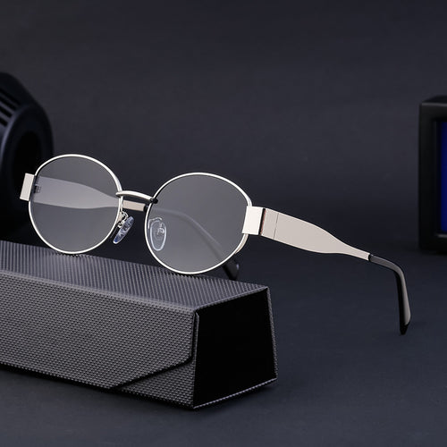 Damen modische Sonnenbrille im eleganten ovalen Design Karnz