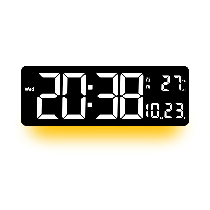 Digitale Wanduhr mit mehrfarbigem LED-Display Karnz
