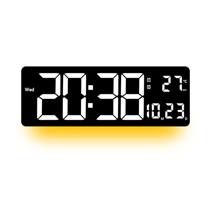 Digitale Wanduhr mit mehrfarbigem LED-Display Karnz