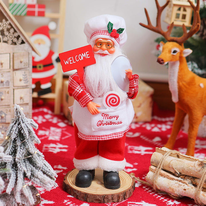 Nostalgische Weihnachtsmann Dekoration Karnz