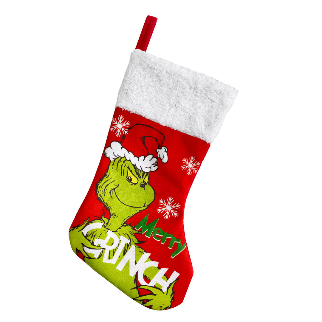 Lustiger Weihnachtsstrumpf mit Grinch-Motiv 1790250552
