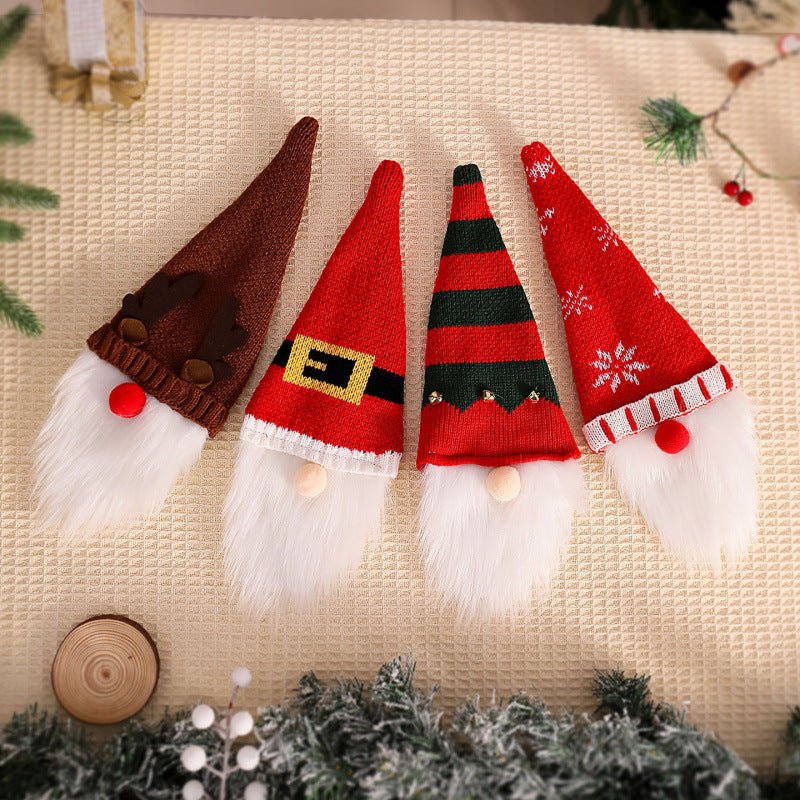 Dekorative Weihnachtsmann-Flaschenwärmer Karnz