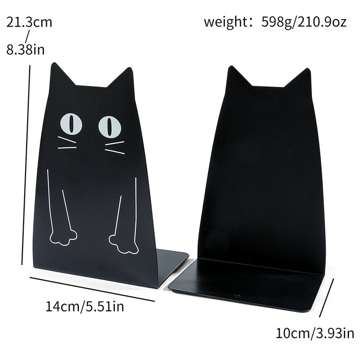 Verspielte katzenmotivierte Buchstützen
