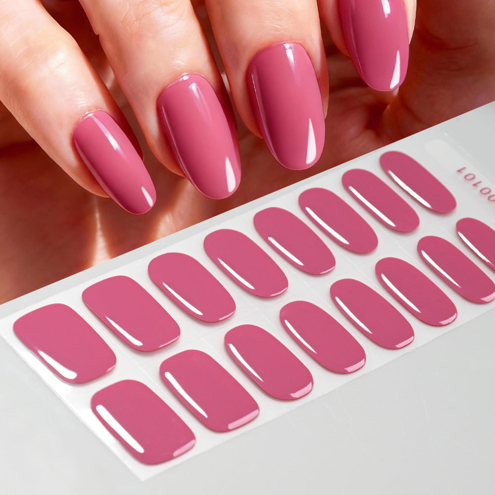 Hochglänzende Gel-Nagel-Wraps