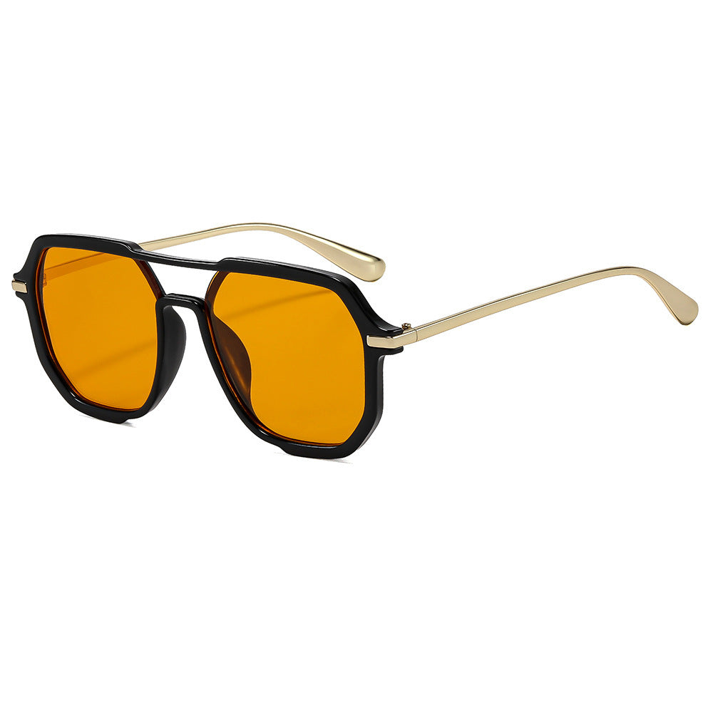 Moderne sechseckige Sonnenbrille Karnz