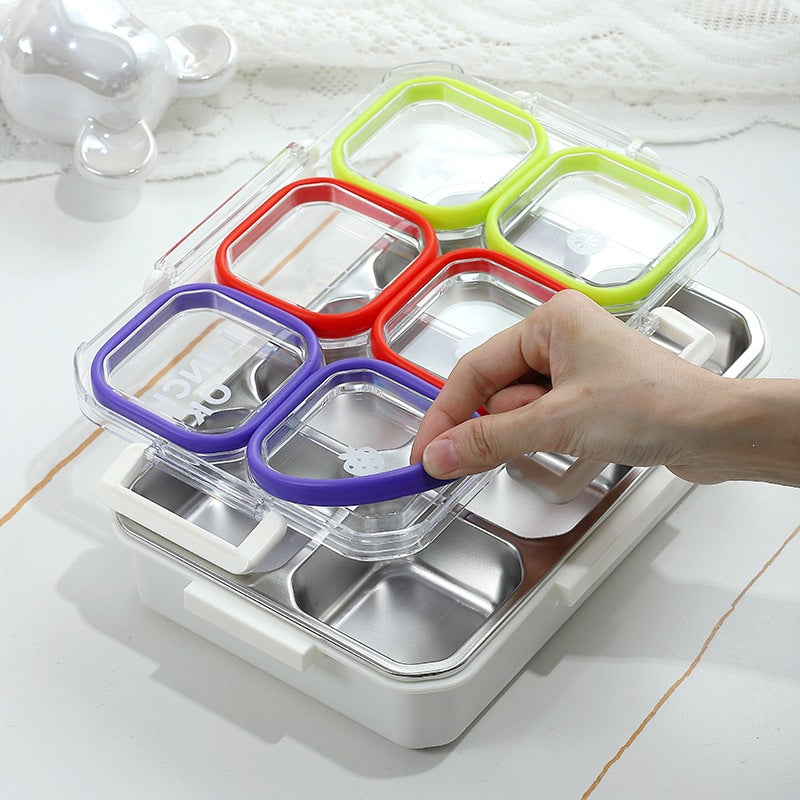 Multisection Lebensmittelaufbewahrung Bento-Box mit intelligentem Verriegelungsmechanismus