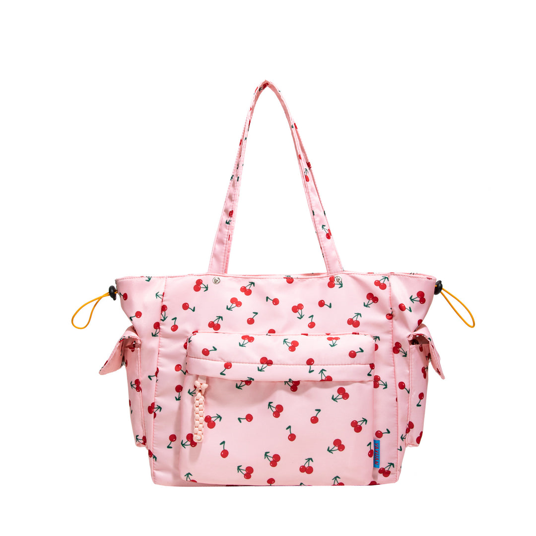 Cherry Print Mehrfach-Taschen Tragetasche Karnz