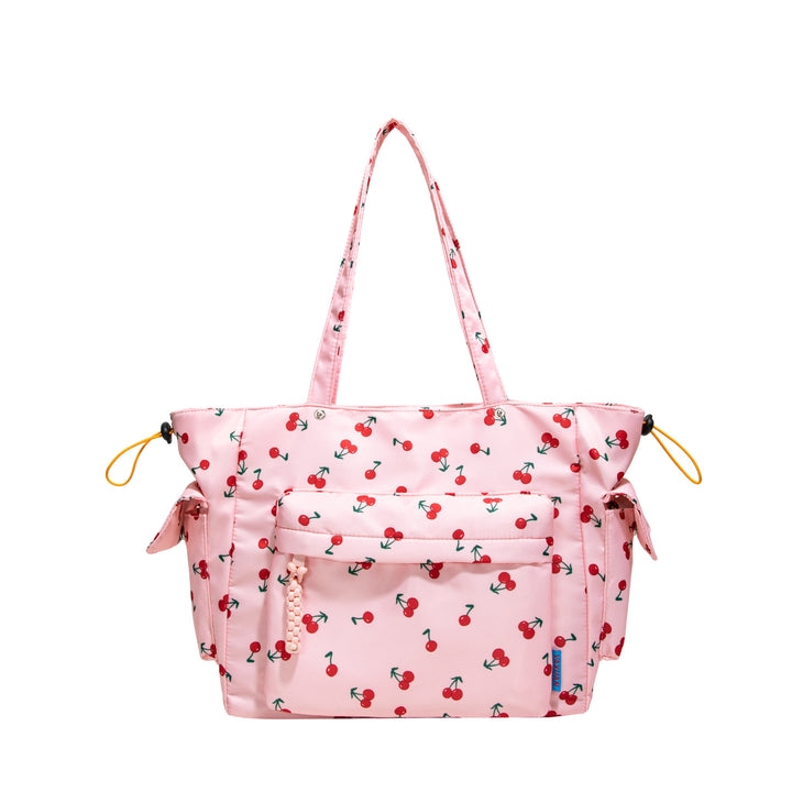 Cherry Print Mehrfach-Taschen Tragetasche Karnz