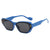 Damen geometrische Designer-Sonnenbrille mit markantem Rahmen Karnz