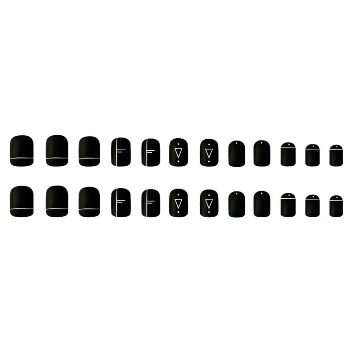 Künstlerisches geometrisches Nageldesign Karnz
