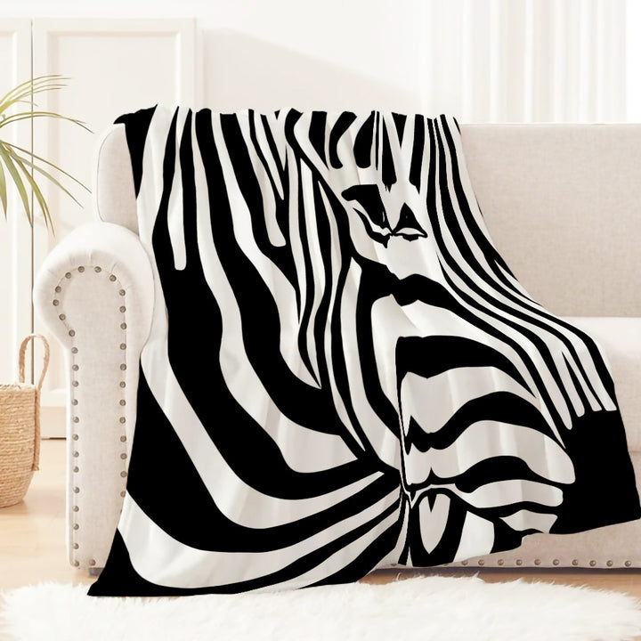 Stilvolles Zebra-Print-Decke Karnz