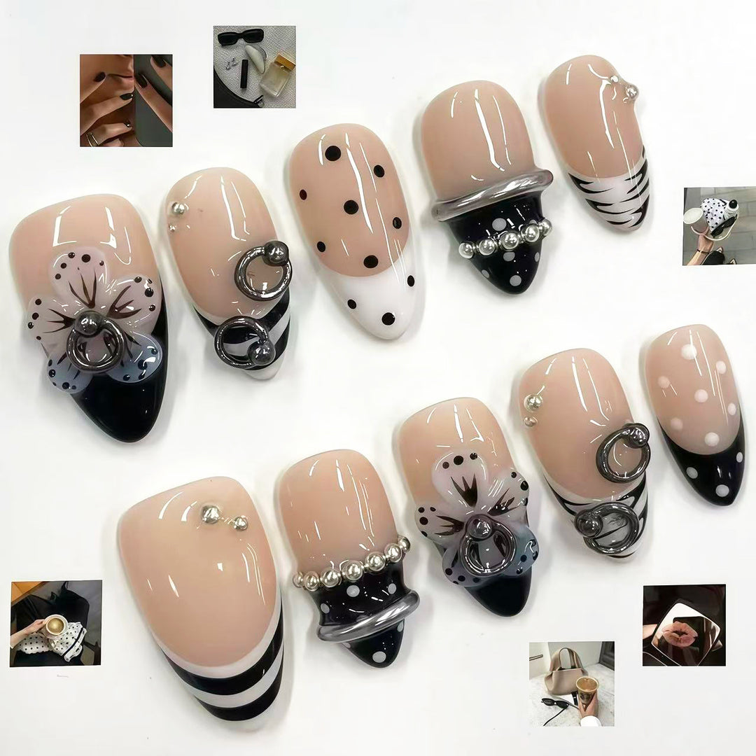 Stylisches Nail Art Press-On Set