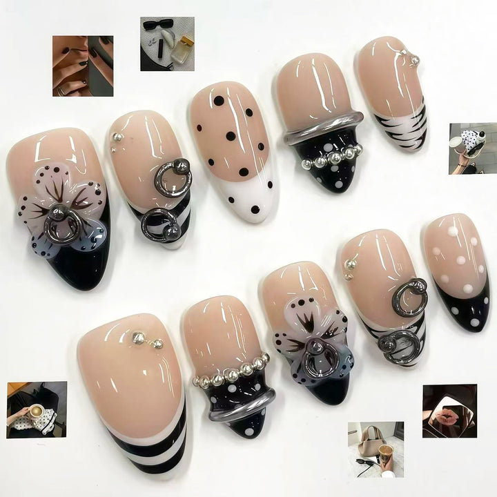 Stylisches Nail Art Press-On Set
