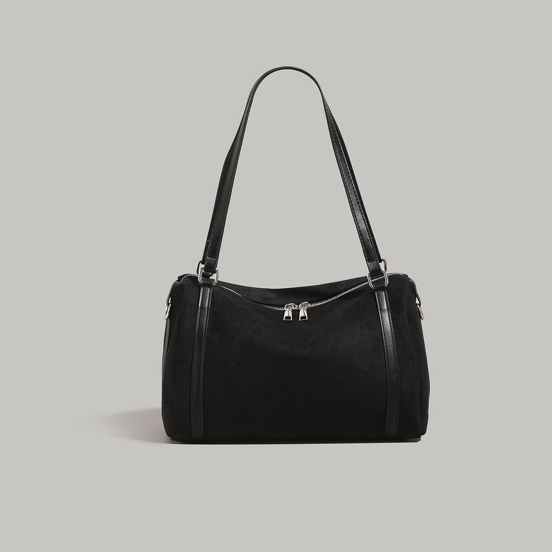 Weiche Wildleder-Schultertasche Karnz