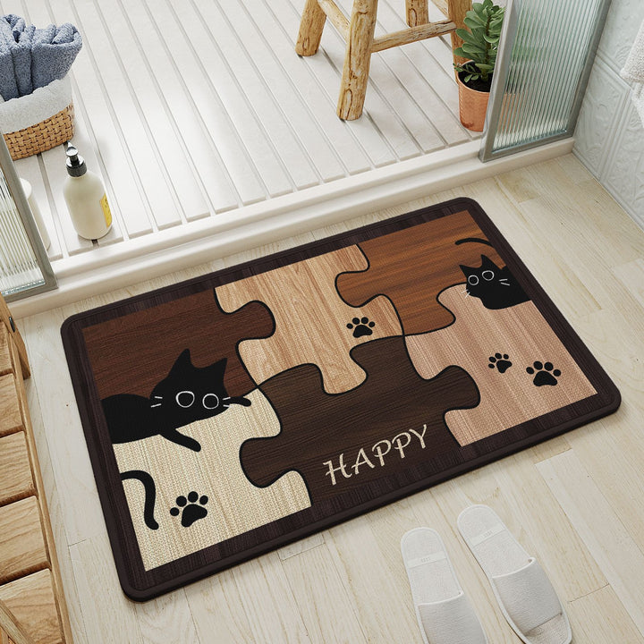Puzzle Cat Themen Fußmatte