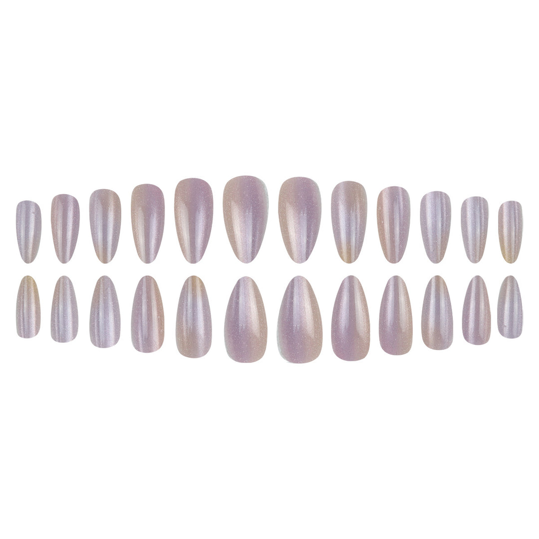 Glitzernde Ombre Stiletto Press-On Nägel Karnz