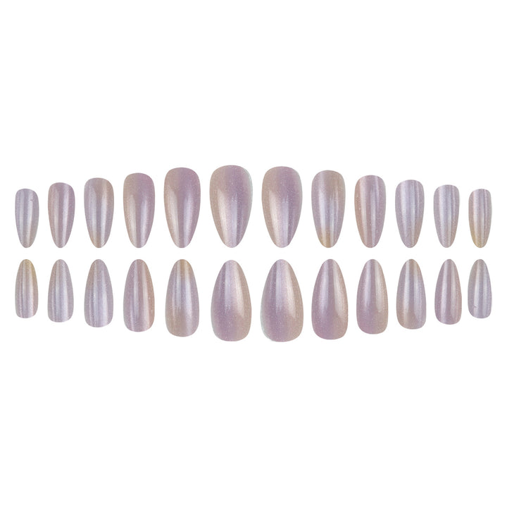 Glitzernde Ombre Stiletto Press-On Nägel Karnz