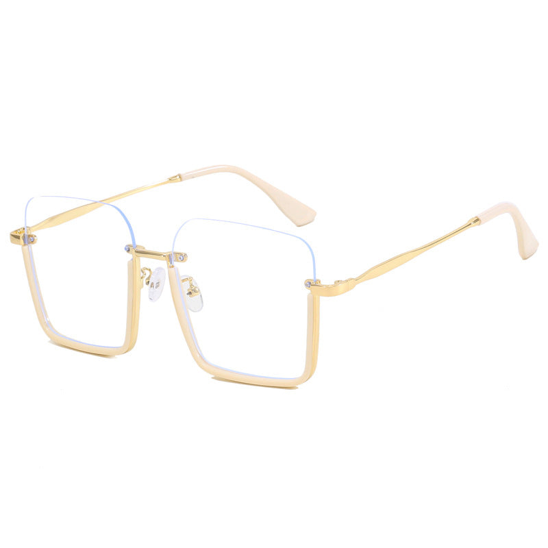 Damen oversized Sonnenbrille mit elegantem Geometrie-Rahmen Karnz