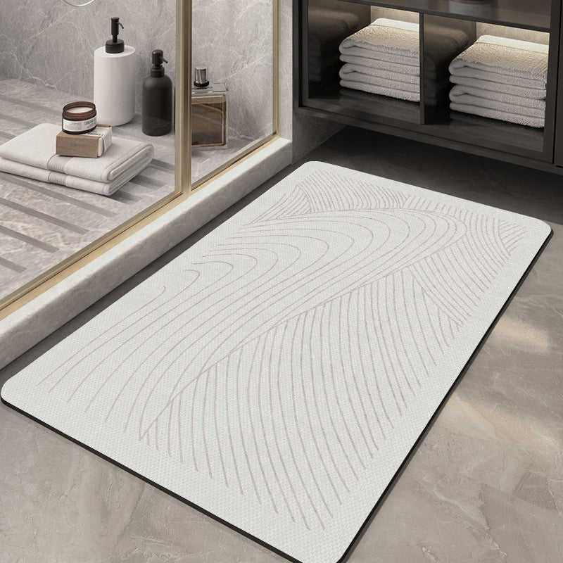 Texturiertes abstraktes Design Badezimmermatte Karnz