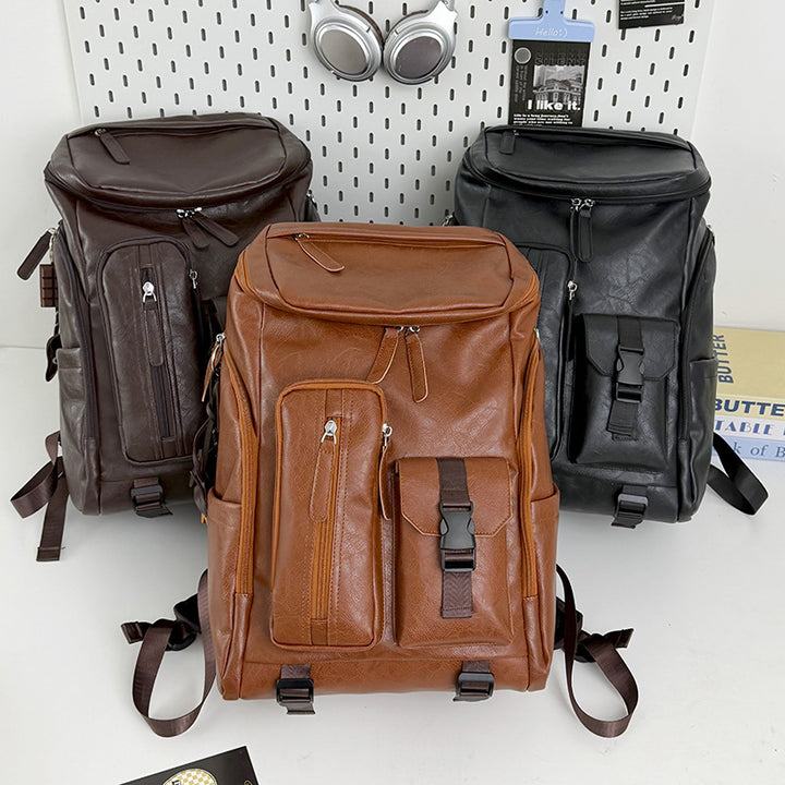 Multifunktionaler Leder-Rucksack Karnz