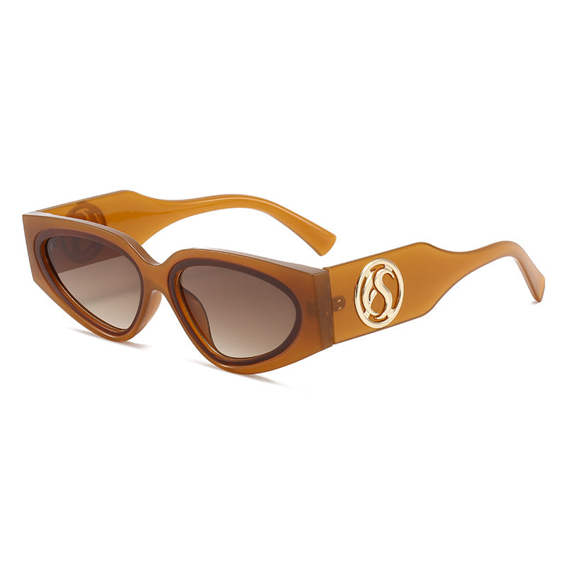 Damen Cat-Eye Sonnenbrille mit luxuriösem Rahmen und glamourösen Details Karnz