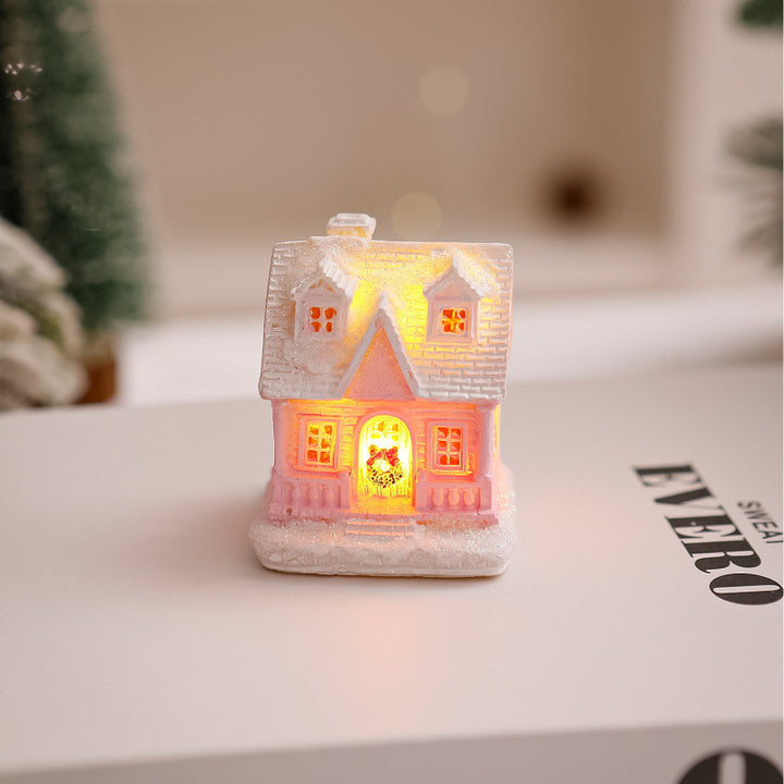 Beleuchtetes Weihnachtsdorf Haus Deko Karnz